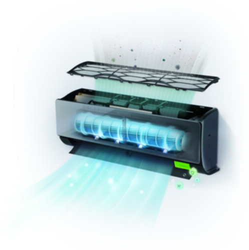 Render van een LG ARTCOOL met UV Nano